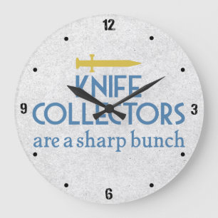 Grande Horloge Ronde Collecteurs de couteau Sharp