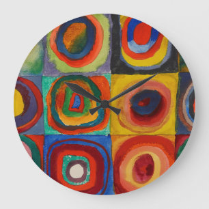 Grande Horloge Ronde Color Study, 1913 par Wassily Kandinsky