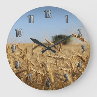 Grande Horloge Ronde Combine de Wheat Field