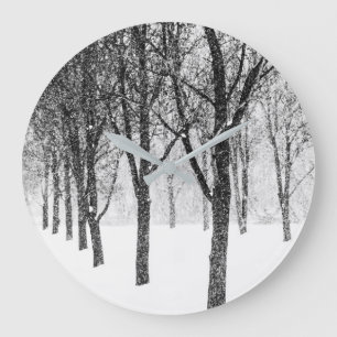 Grande Horloge Ronde comme je prends le parti des arbres