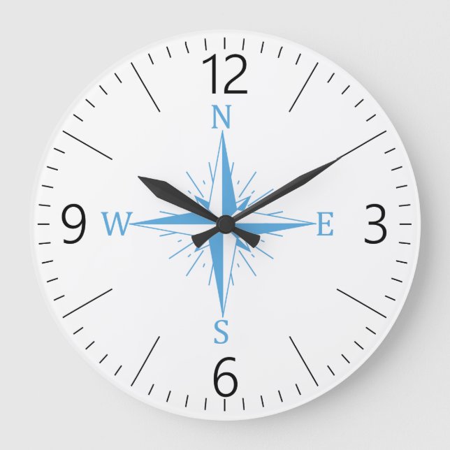 Grande Horloge Ronde Compas éolien (Recto)