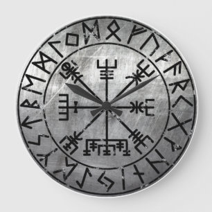 Grande Horloge Ronde Compas viking Vegvisir