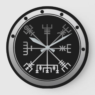 Grande Horloge Ronde Compas viking Vegvisir
