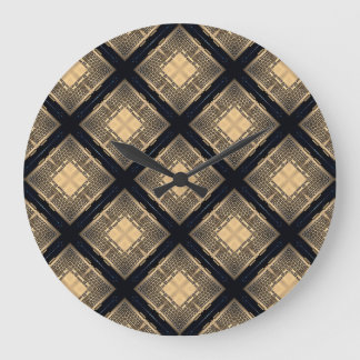 Grande Horloge Ronde Computer Keys Pattern