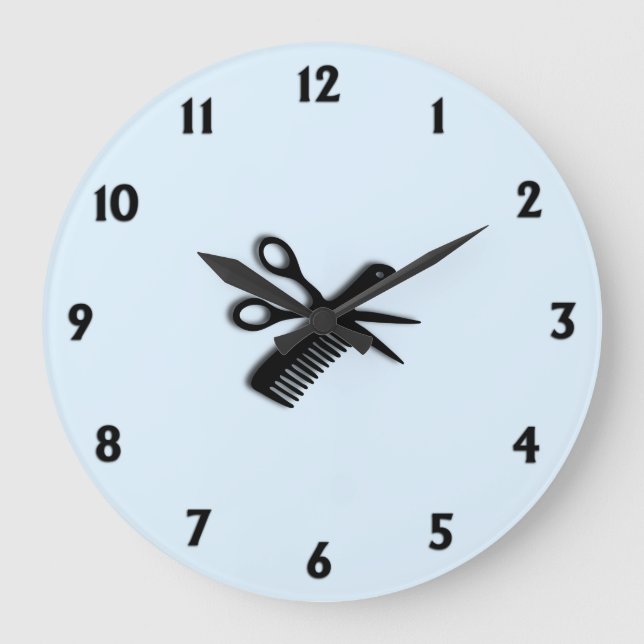 Grande Horloge Ronde Conception de barrettes (Recto)