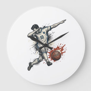 Grande Horloge Ronde Conception de chemise graphique vintage pour joueu