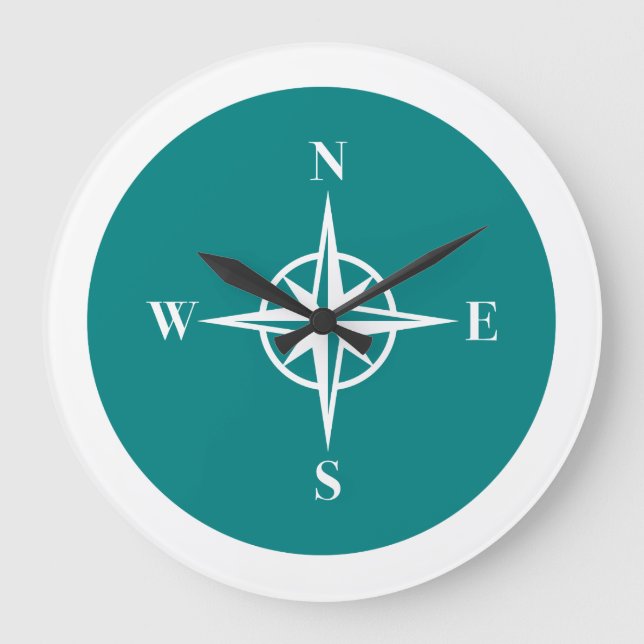 Grande Horloge Ronde Conception de compass (Recto)