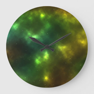 Grande Horloge Ronde Conception de constellations de l'espace cosmique