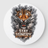 Conception de motivation de tigre affamé