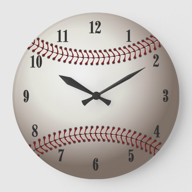 Grande Horloge Ronde Conception d'une base ou d'une balle molle (Recto)