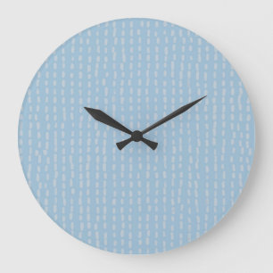 Grande Horloge Ronde Conception graphique de petits tirets