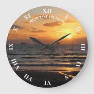 Grande Horloge Ronde Conception Personnalisée Avec Votre Propre Photo 