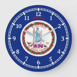 Grande Horloge Ronde Conception personnalisée de drapeau d'état de la