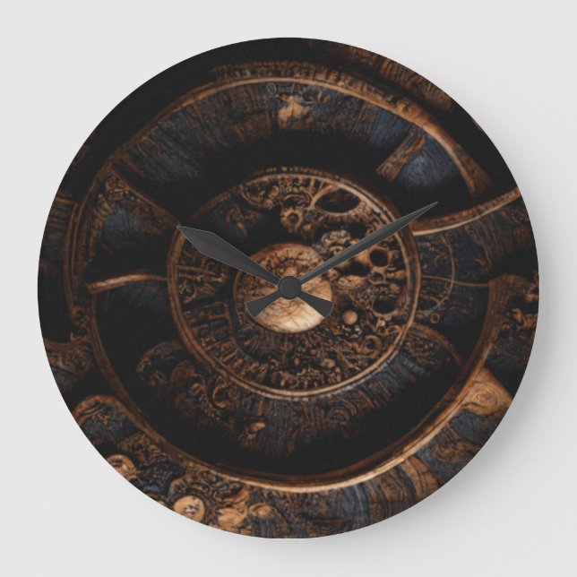 Grande Horloge Ronde Connaissance du bois ancien :: (Recto)