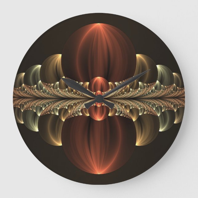 Grande Horloge Ronde Construction d'Imaginaires Art Fractal Abstrait br (Recto)