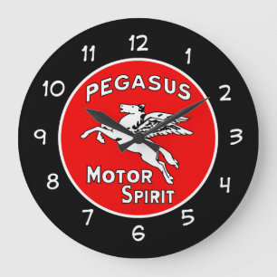 Grande Horloge Ronde Cool Mens Moteur Huile Automotive Thème