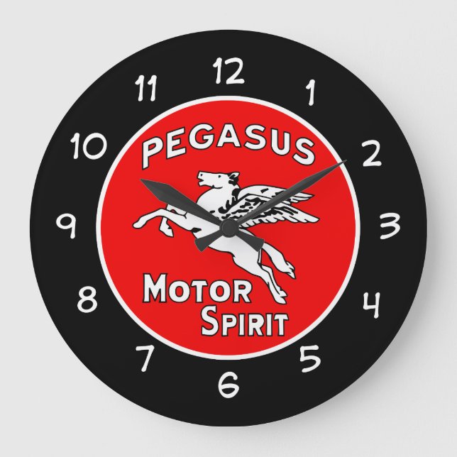 Grande Horloge Ronde Cool Mens Moteur Huile Automotive Thème (Recto)