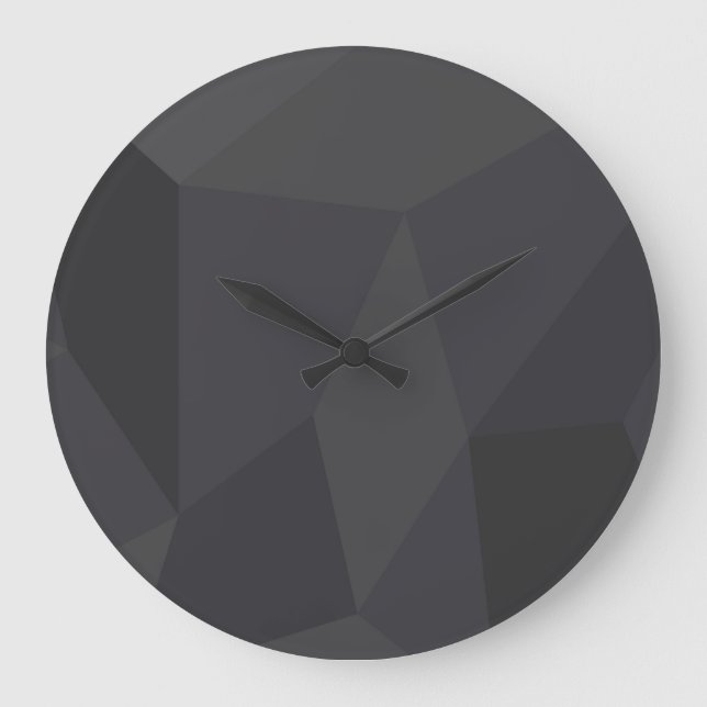 Grande Horloge Ronde Cool, moderne, élégant, tendance formes trapézoïda (Recto)