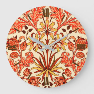 Grande Horloge Ronde Copie, orange et rouille de jacinthe de William