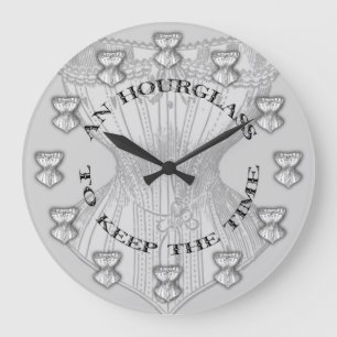 Grande Horloge Ronde Corse en sablier