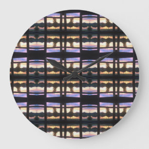 Grande Horloge Ronde Couche d'aquarelle