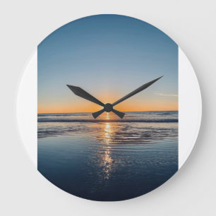 Grande Horloge Ronde Coucher du soleil