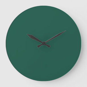 Grande Horloge Ronde Couleur pleine verte opale