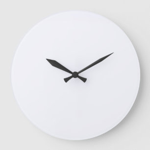 Grande Horloge Ronde Couleur solide blanc Fantôme