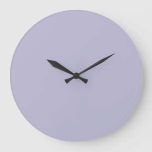 Grande Horloge Ronde Couleur solide pourpre en cuir