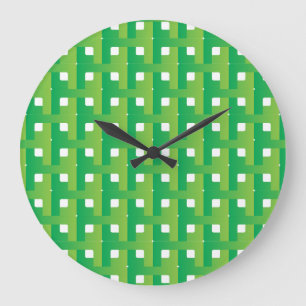 Grande Horloge Ronde Couleur vert dégradé