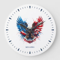 Couleurs patriotiques personnalisées Amérique Aigl