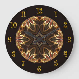 Grande Horloge Ronde Couleurs toscanes ~ Beau Exotique & Mystérieux ~