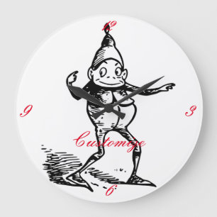 Grande Horloge Ronde Coup de coeur des vacances d'hiver Elf Gnome Thund