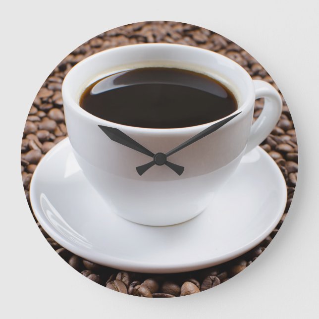Grande Horloge Ronde Coupe de café (Recto)