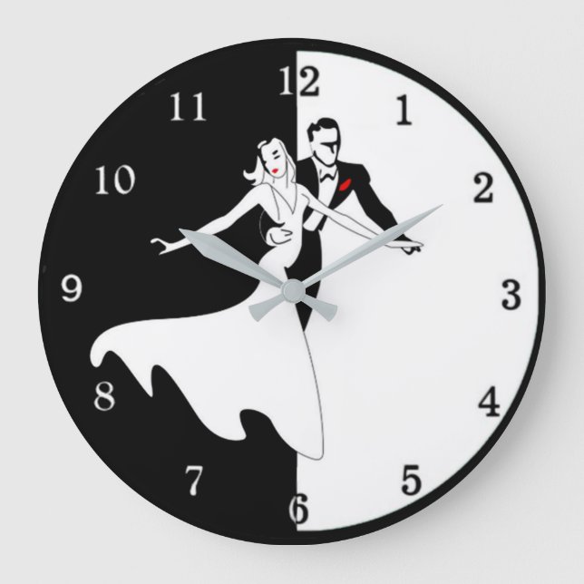 Grande Horloge Ronde Couple de salle de bal (Recto)