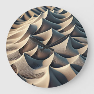 Grande Horloge Ronde Courants Pastel