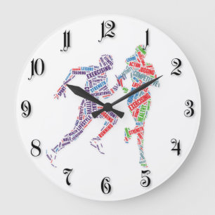 Grande Horloge Ronde Coureur homme et fille