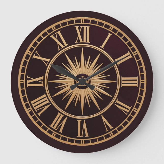 Grande Horloge Ronde Couronne royale d'or (Recto)