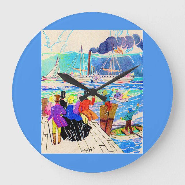 Grande Horloge Ronde course de yacht du 19e siècle (Recto)