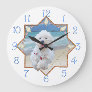 Grande Horloge Ronde Course sur la plage