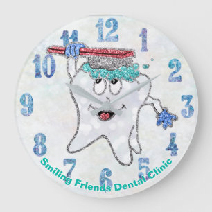 Grande Horloge Ronde Coutume dentaire de parties scintillantes