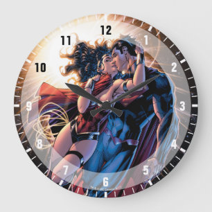 Grande Horloge Ronde Couverture comique de la Ligue de Justice N° 12 Va