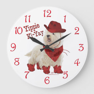 Grande Horloge Ronde Cow-boy en bottes