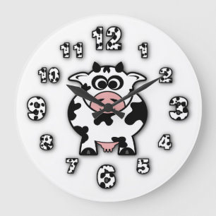 Grande Horloge Ronde Cow Clock