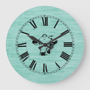 GRANDE HORLOGE RONDE COW ROUND CLOCK
