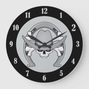 Grande Horloge Ronde Cowboy Horseshoe