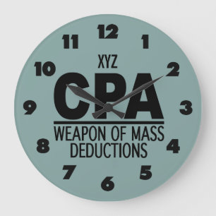 Grande Horloge Ronde CPA custom color wall clock