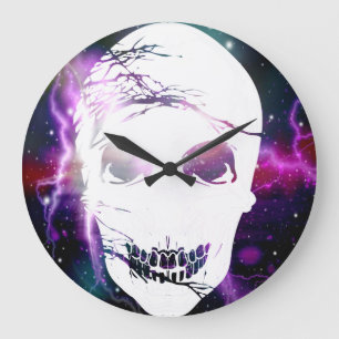 Grande Horloge Ronde Crâne d'Imaginaire #8