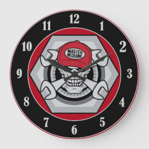 Grande Horloge Ronde Crâne mécanique