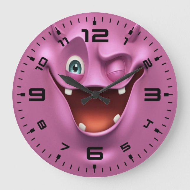 Grande Horloge Ronde Crazy Purple Funny Devil (Recto)